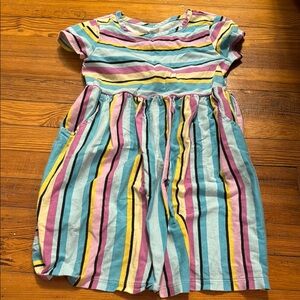 Colorful Striped Kids Dress